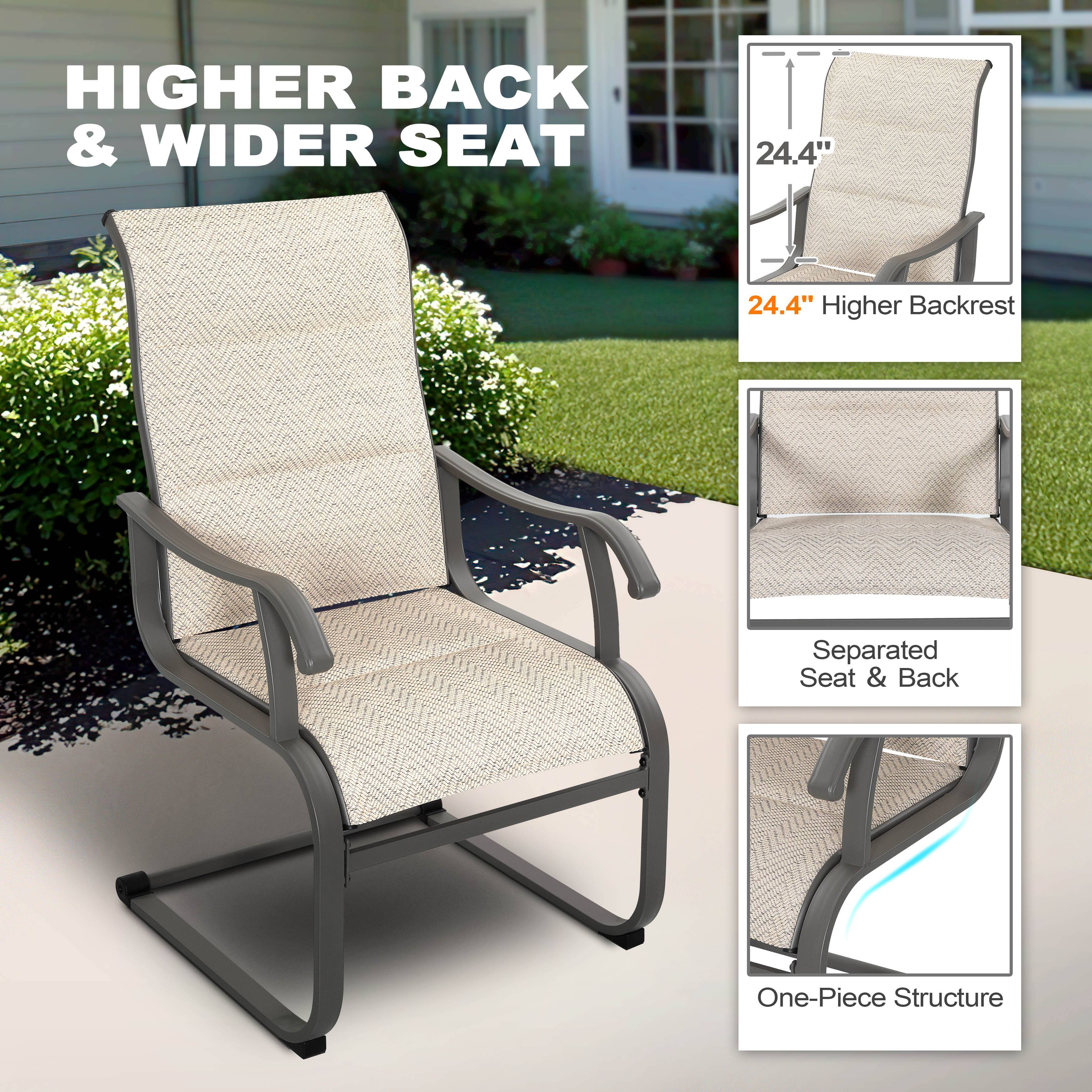 HIGHER BACK & WIDER SEAT

24.4" Higher Backrest

Separated Seat & Back

One-Piece Structure