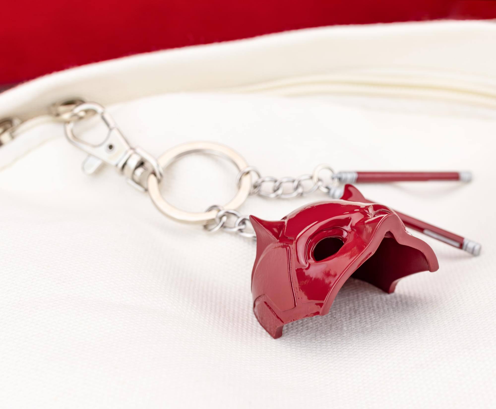 Alt View 5. Marvel - Marvel Daredevil: Born Again Mask and Billy Clubs 3D Enamel Keychain - Multi-Colored.