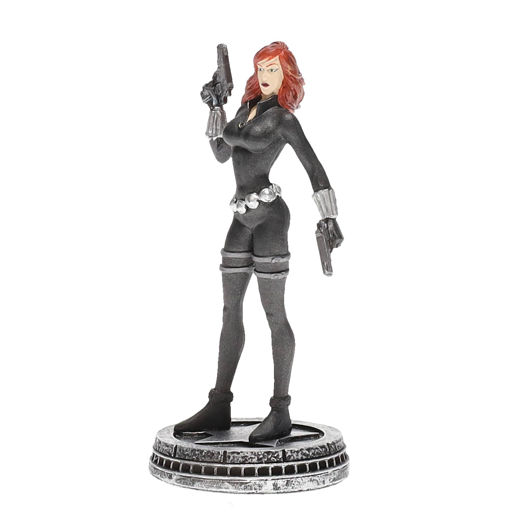 Alt View 1. Marvel - Marvel Chess Collection #25 Black Widow (Pawn) | Chess Piece Only - Black.