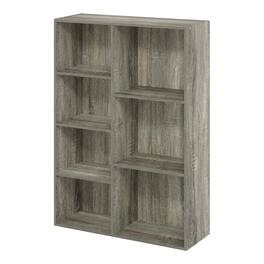 FurniFact - Reversible 7-Cube Storage Shelf In Finish With Open Design - French Oak