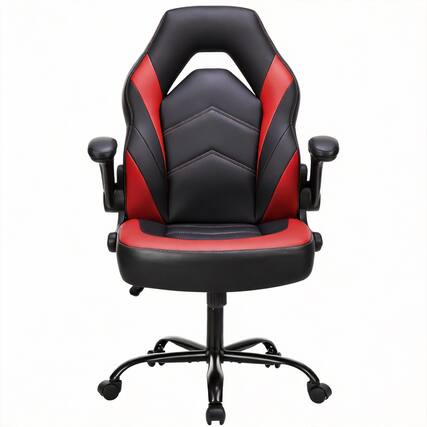 Front. Frangdom - Ergonomic Gaming Chair PU Leather Lumbar Support Height Adjustable - Scarlet Red 275 lbs.