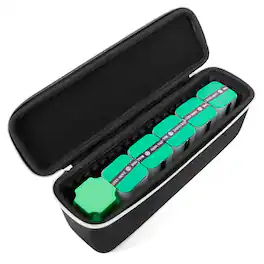 CASEMATIX - Coin Case for Silver Eagle Coin Tubes – Protective Coin Storage Box Secure Silver Eagle Coin Holder for Collectors - Black