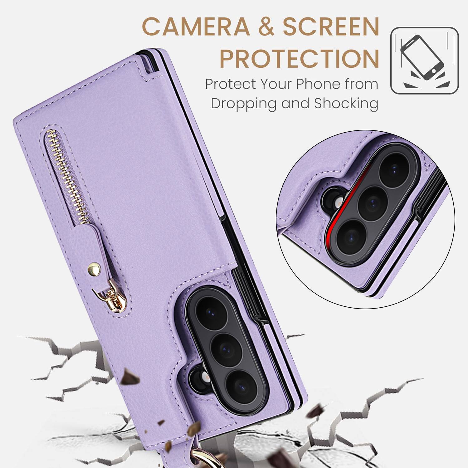 CAMERA & SCREEN PROTECTION  
Protect Your Phone from Dropping and Shocking