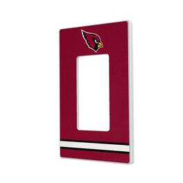 Keyscaper - Arizona Cardinals Stripe Single Rocker Light Switch Plate - Multicolor