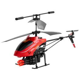 SKONYON - RC Helicopter 3.5-Channel with Shooting Mode and LED Lights - Red