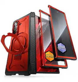 SUPCASE - UB Grip Rugged MagSafe Case for Samsung Galaxy Z Fold 8 Ultra with Screen Protectors HD & Privacy - Ruddy