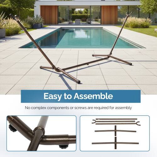 Easy to Assemble  
No complex components or screws are required for assembly