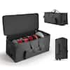Front. VEVOR - Electronic Drum Kit Bag, 600D, Padded Drum Bag with Wheels, Large 36.2 x 16.5 x 16.1 in Interior - Black.