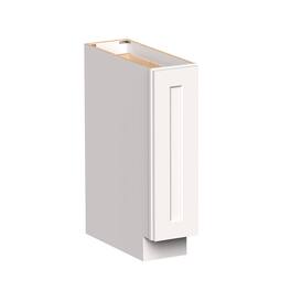 Boyel Living - 9-in W x 34.5-in H x 24-in D Shaker RTA Kitchen Spice Pull-Out Base Cabinet with Soft-Close - White Shaker