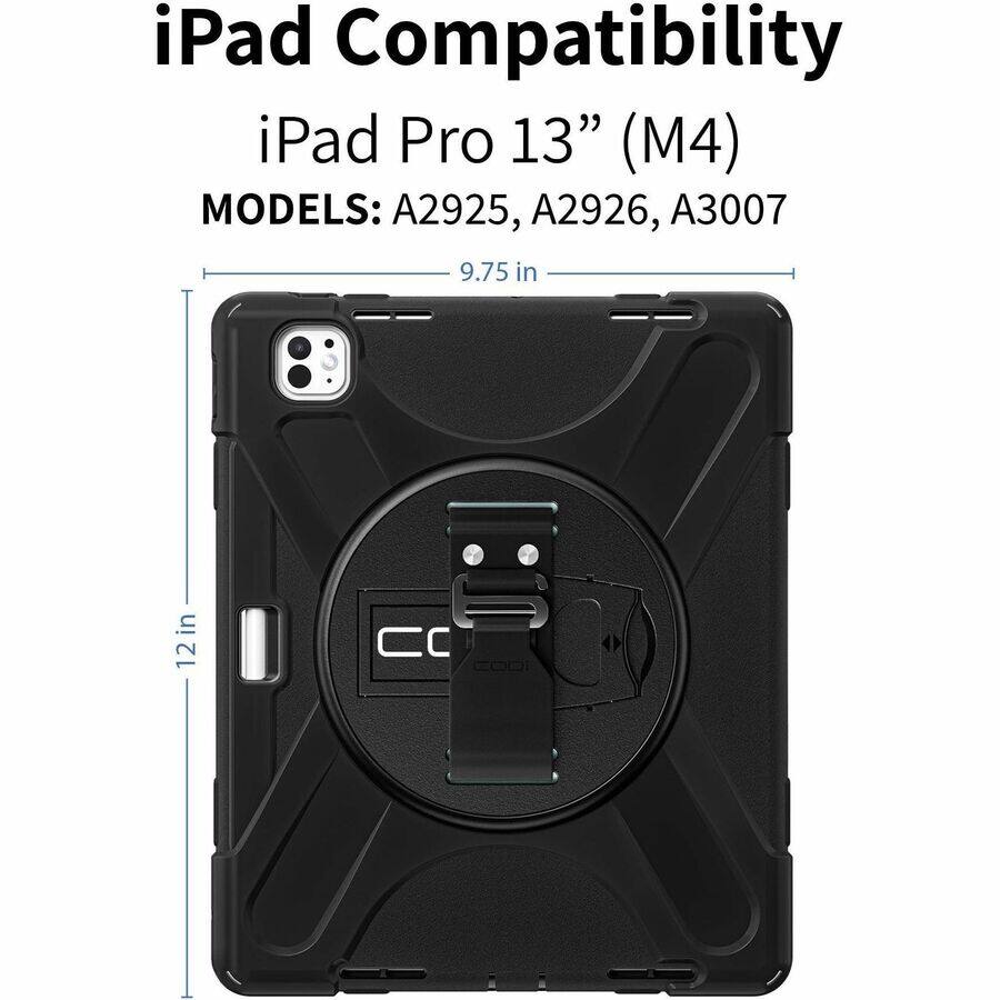 iPad Compatibility  
iPad Pro 13" (M4)  
MODELS: A2925, A2926, A3007  

9.75 in  
12 in