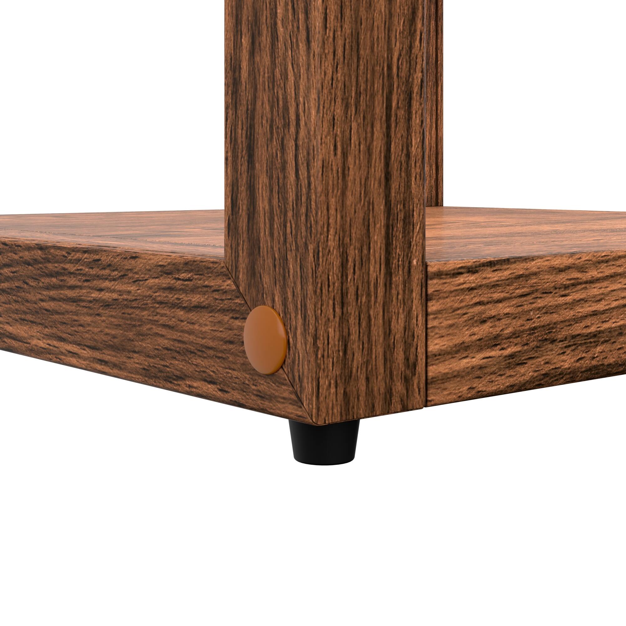 Alt View 9. Koolmore - 15 In. Artisan Dark Wooden Bakery Display Square Case 1 Cu. ft. (KM-BDW-15D) - Dark ash wood color.