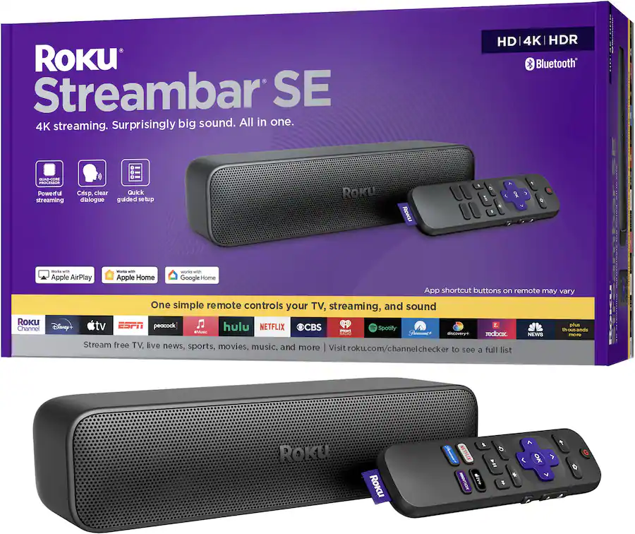 Roku Streambar SE in TV Soundbar with Built in Streaming