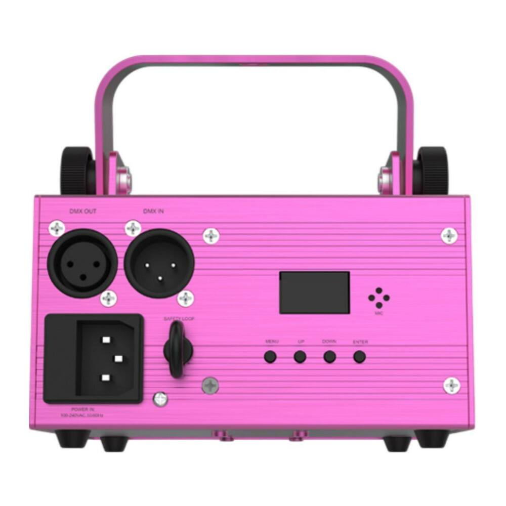 DMX OUT  
DMX IN  
SAFELLOOP  
POWER IN  
ENTER  
MENU  
UP  
DOWN