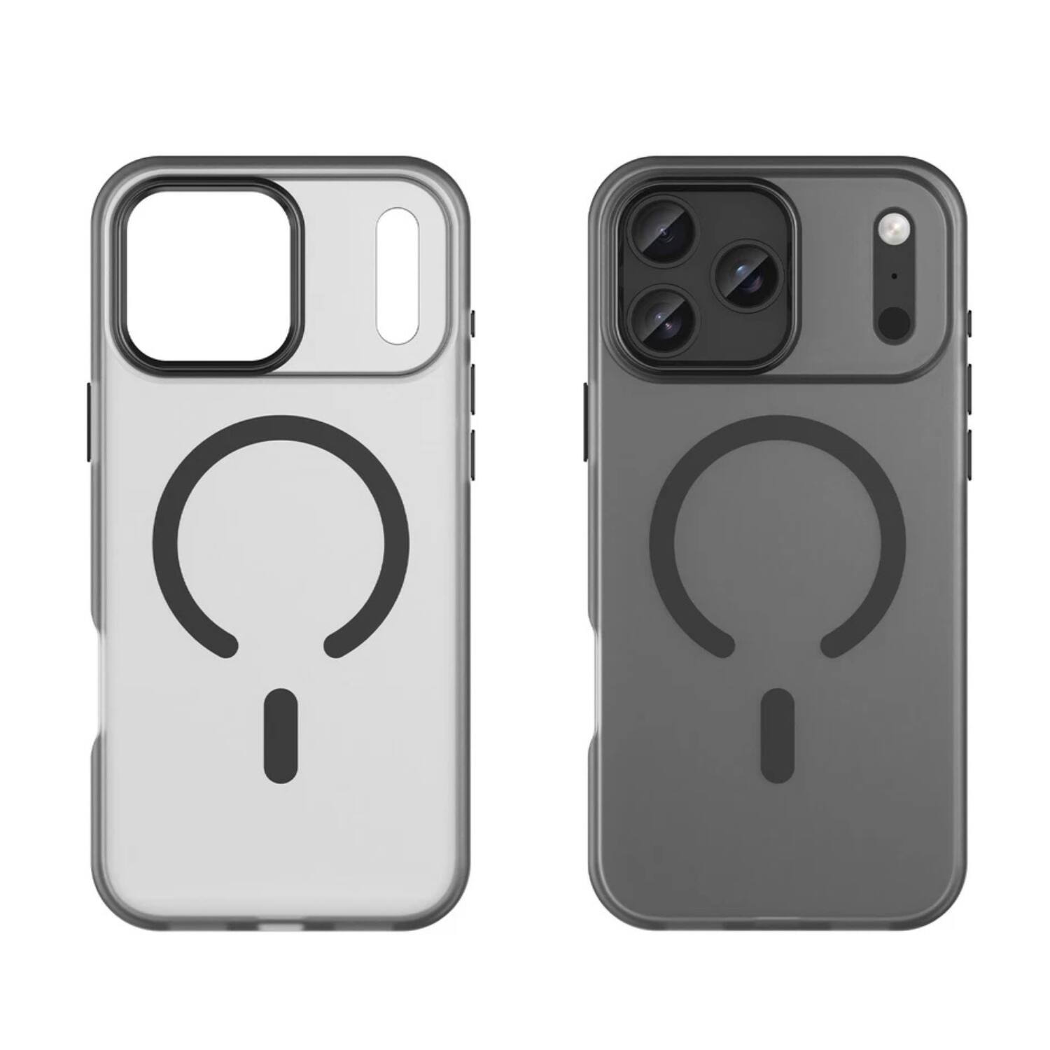 Angle. Stock Preferred - iPhone 17 Pro Max Case Soft TPU MagSafe Matte Cover Black - Black.