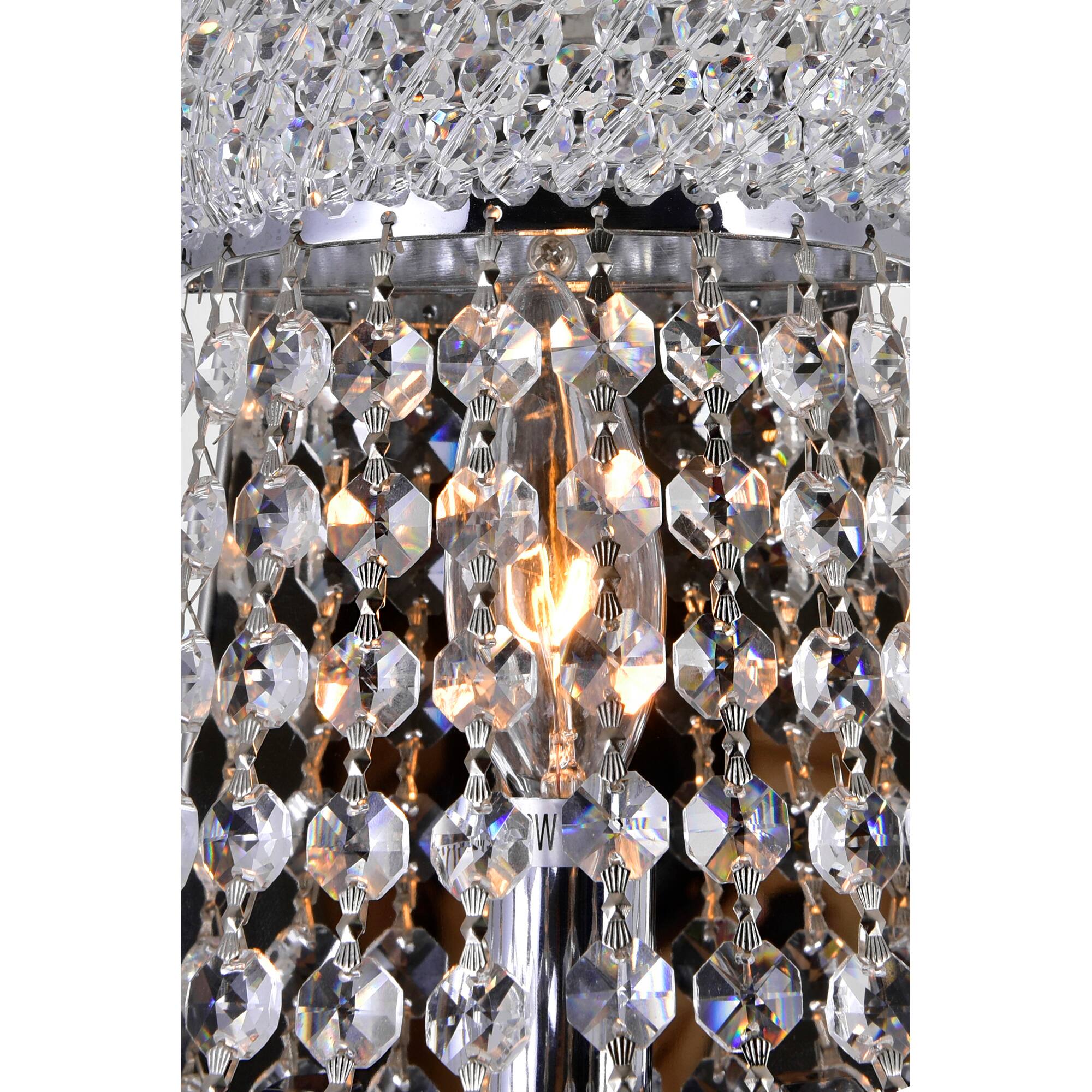 Back. CWI Lighting - Empire 3 Light Wall Sconce With Chrome Finish - Chrome.