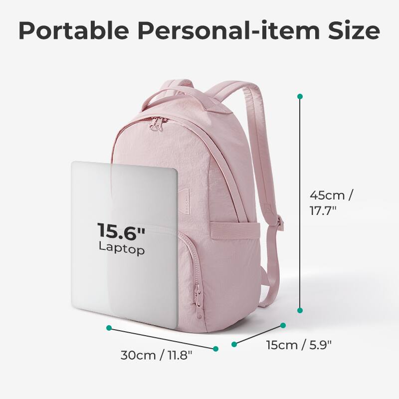 Portable Personal-item Size  
15.6" Laptop  
45cm / 17.7"  
30cm / 11.8"  
15cm / 5.9"
