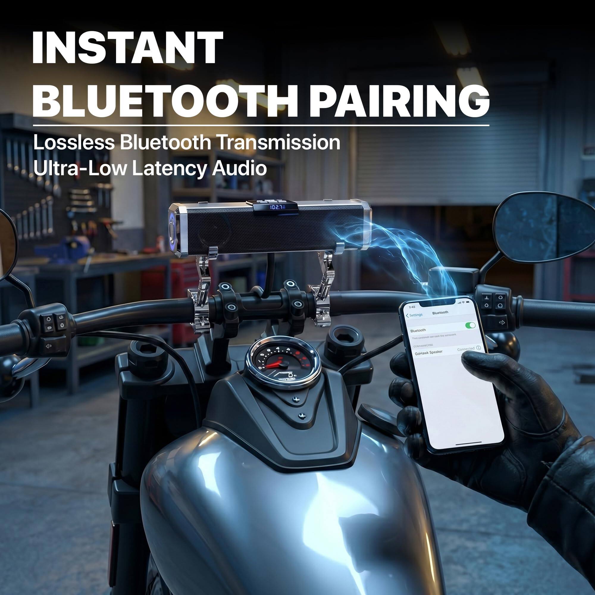 INSTANT BLUETOOTH PAIRING  
Lossless Bluetooth Transmission  
Ultra-Low Latency Audio