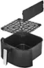 Left. bella PRO - 8-qt. Touchscreen Air Fryer with Divided Basket - Matte Black.