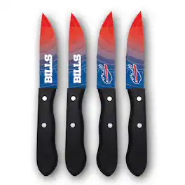 Woodrow - Buffalo Bills 4-Piece Stainless Steel Steak Knife Set - Multicolor