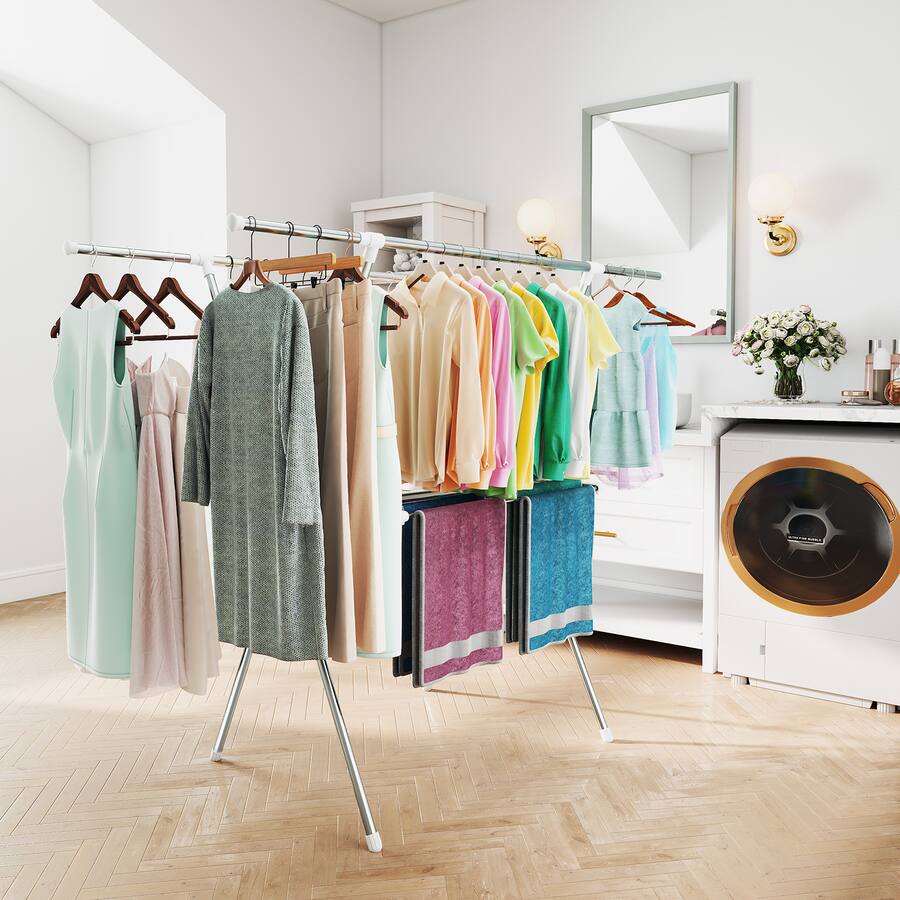 Rack Clothes Indoor Drying Solutions 49+ Thousand Drying Rack