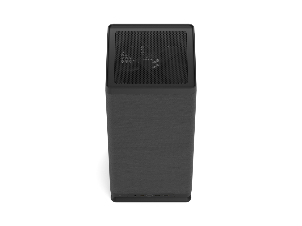 Alt View 4. Fractal Design - Fractal Design Mood Black Mini-ITX Small Form Factor PC Case with PCIe 4.0 Riser - Black.