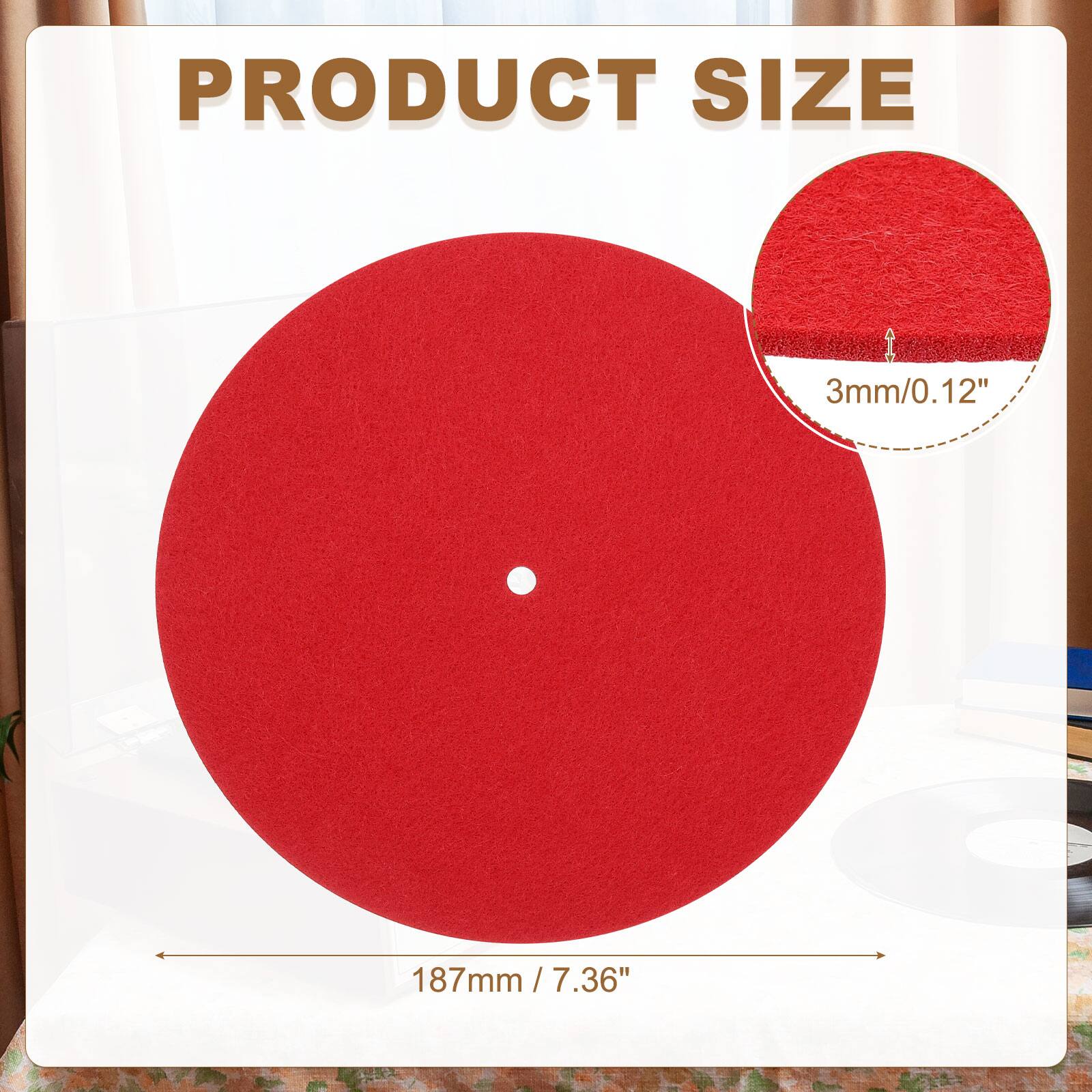 PRODUCT SIZE  
3mm/0.12"  
187mm / 7.36"