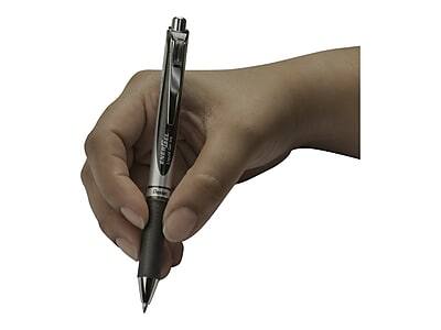 Alt View 1. Pentel -  EnerGel RTX Retractable Gel Pens, Medium Point, Black Ink, 6/Pack  - Black.
