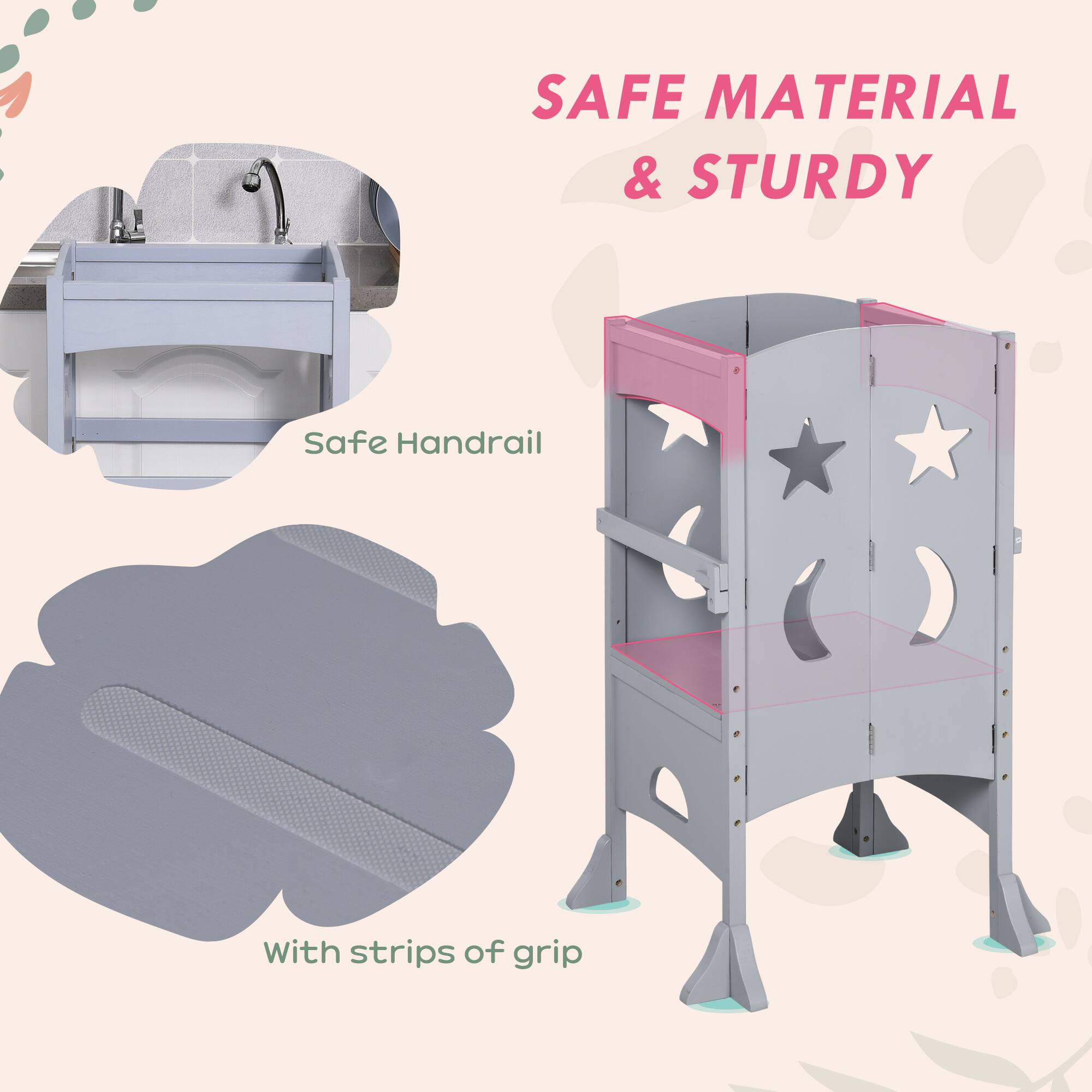 SAFE MATERIAL & STURDY

Safe Handrail

With strips of grip