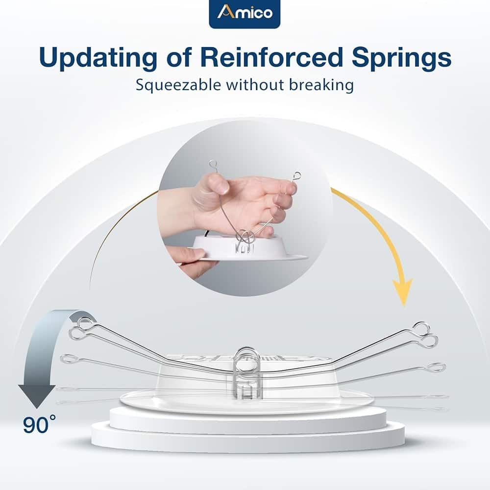 Schertz - 12 Pack 5CCT 6-Inch Flat LED Recessed Can Lights, 2700K–6000K Selectable, 12W (110W Equivalent) 1050LM, Dimmable Retrofi