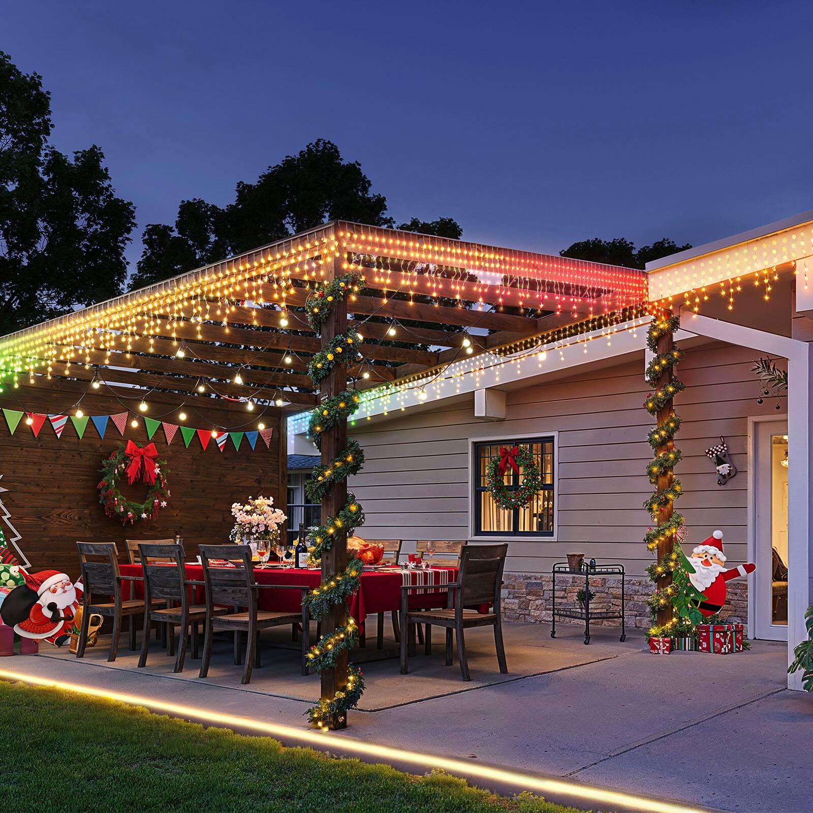 Alt View 25. Govee - RGBIC 32.8ft Icicle Lights - Multi.