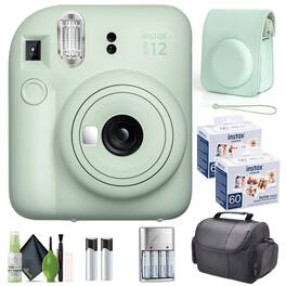 Fujifilm - INSTAX MINI 12 Instant Film Camera with Instant Film - Mint Green
