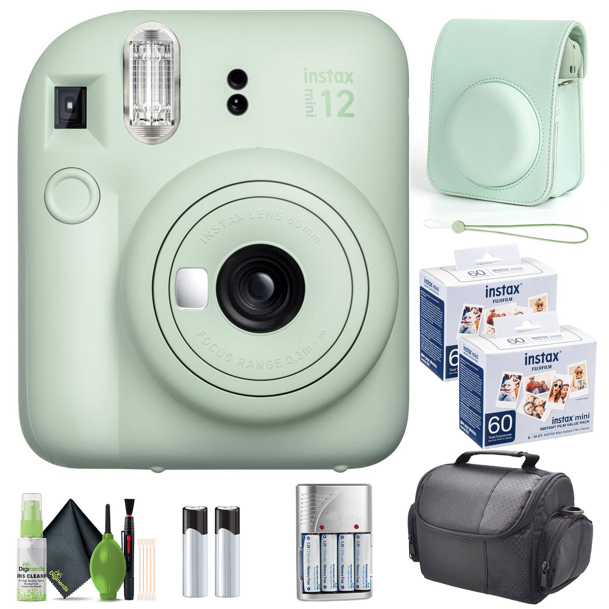 instax mini 12  
LENS INSTAX 60mm  
FOCUS RANGE 0.3m~  
instax FURM  
instax mini VALUm  
INSTANT  
Dignersds  
INS CLEAN  
Dignersds  
hends