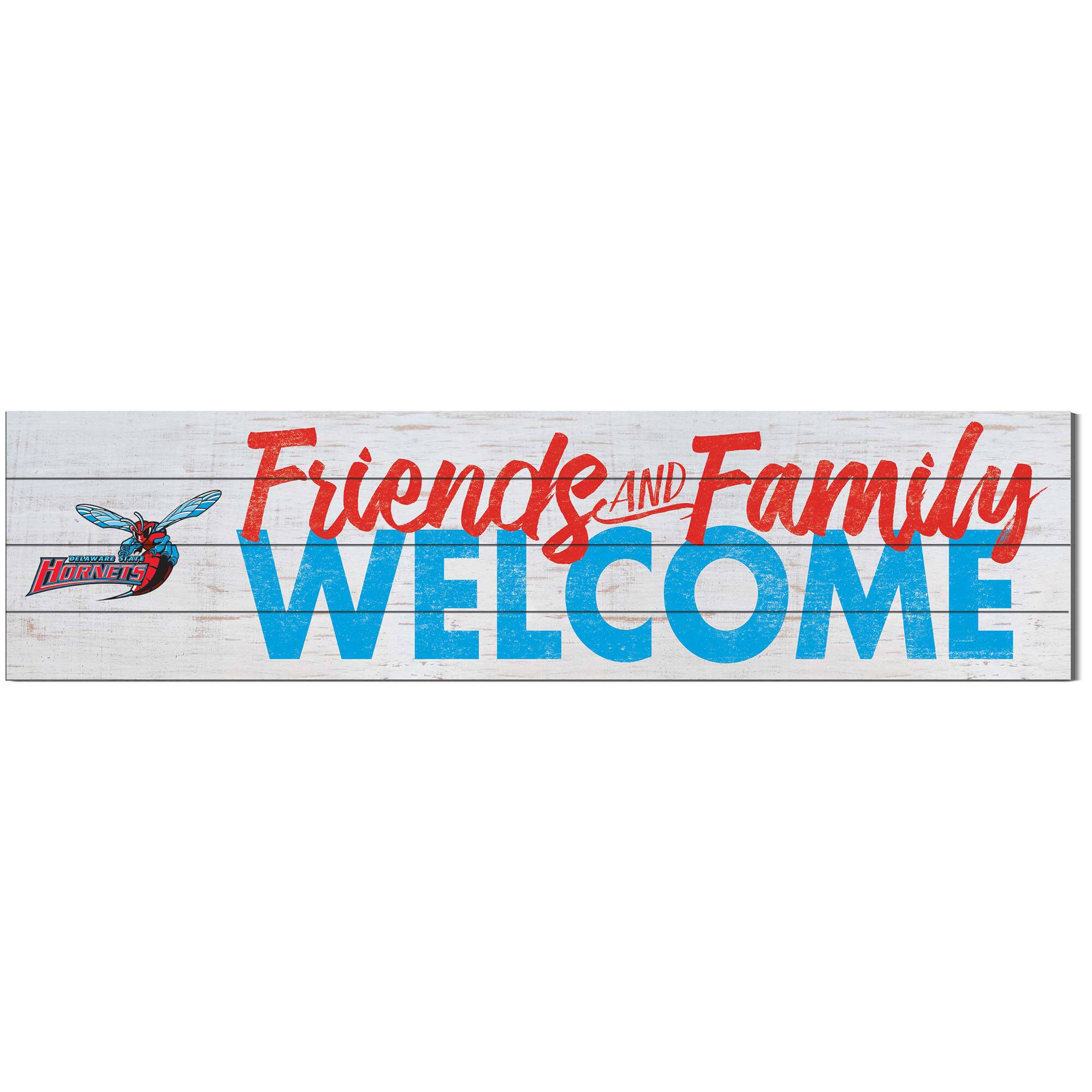 Delaware State Hornets 10'' x 40'' Friends & Family Welcome Sign
