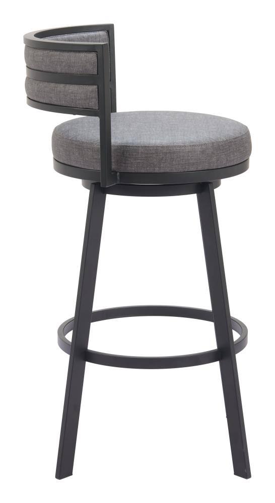 Alt View 2. Hivvago - Gimsby Swivel Barstool Gray - Gray.