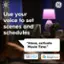 Use your voice to set scenes and schedules "Alexa, activate Movie Time." works with Google Home. GE is a trademark of General Electric Company. Used under trademark license.