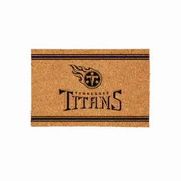 Evergreen Enterprises - Tennessee Titans 24" x 36" Outdoor Monochrome Team Logo Coir Mat - Brown