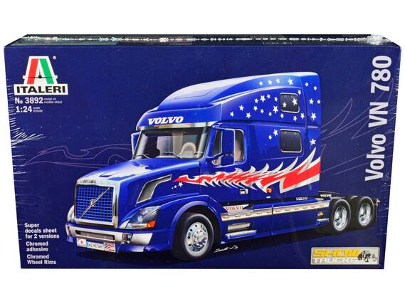 ITALERI
No 3892
model kit
1:24 scale
VOLVO
SHOW TRUCKS
Super decals sheet for 2 versions
Chromed adhesive
Chromed Wheel Rims
H2 ZVSTAR7