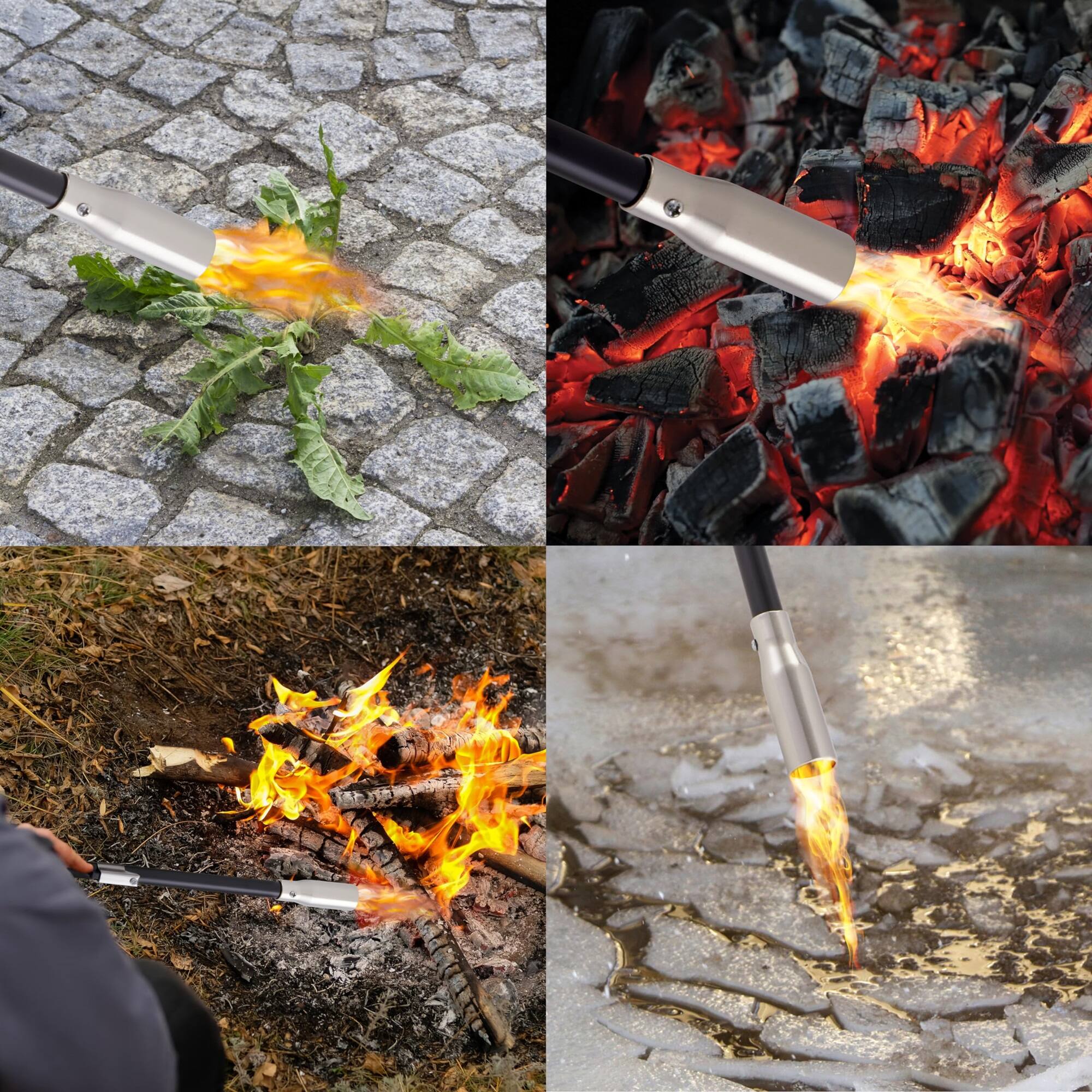 Alt View 4. Ivation - Mini Propane Torch with Self Igniter, 24,000 BTU Handheld Weed Burner Tool - Black.