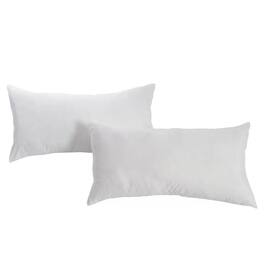 Hivvago - Set of 2 -King size Bed Pillow with Plush Polyester Fill and 2 Pillowcases - White