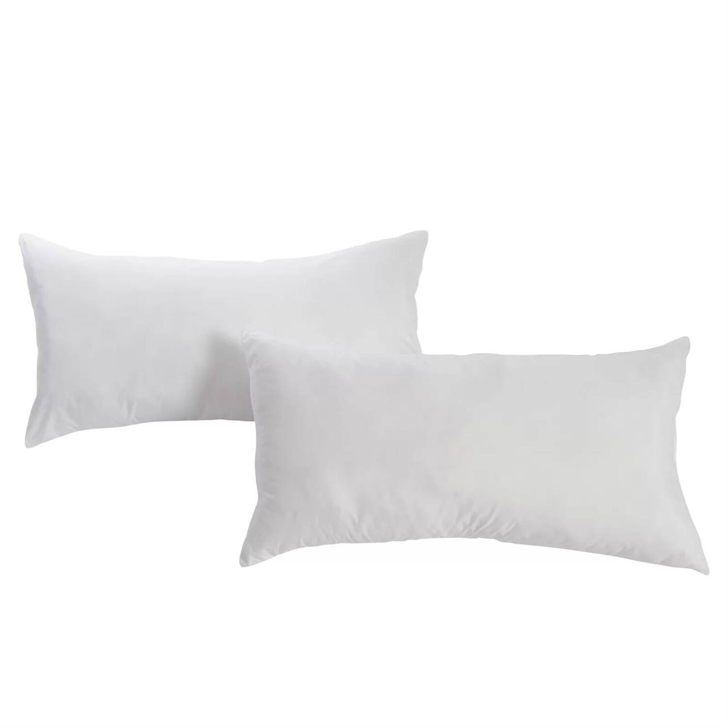 Front. Hivvago - Set of 2 -King size Bed Pillow with Plush Polyester Fill and 2 Pillowcases - White.