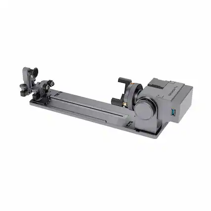 Front. AtomStack - R8 Rotary Chuck for AtomStack P1, Kraft and Hurricane - engrave jewelry, bottles, tumblers, mugs etc.