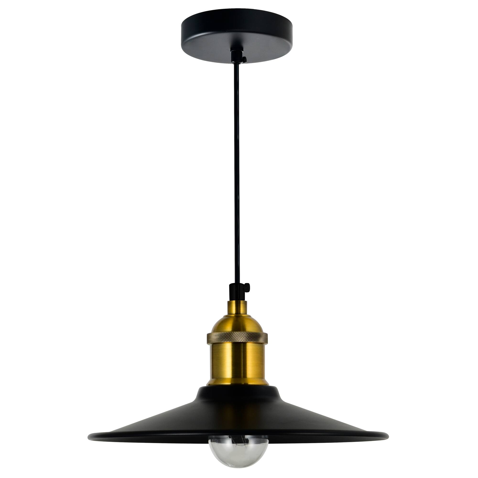 Alt View 2. CWI Lighting - Brave 1 Light Black Mini Pendant - Black.