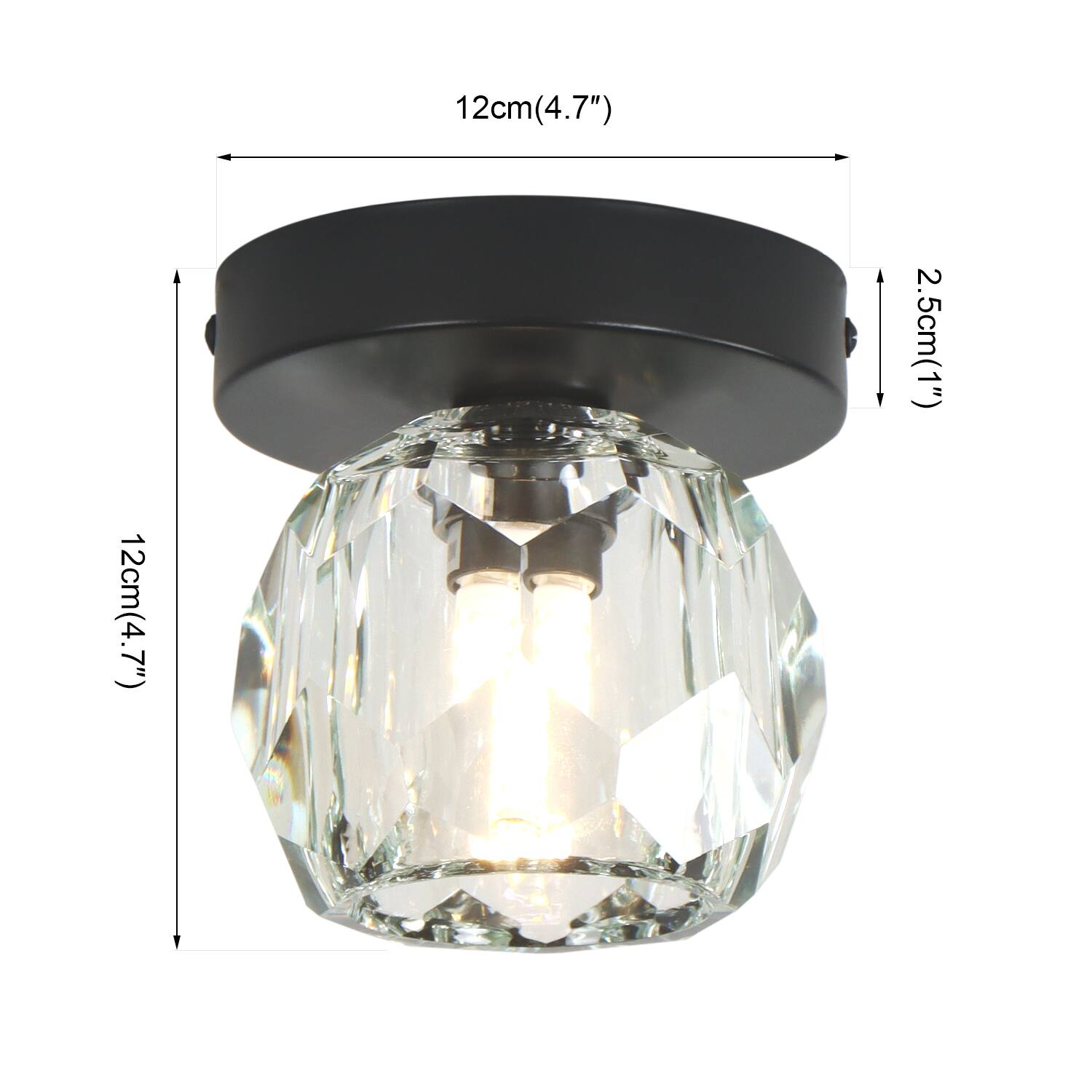 12cm (4.7")  
2.5cm (1")  
12cm (4.7")