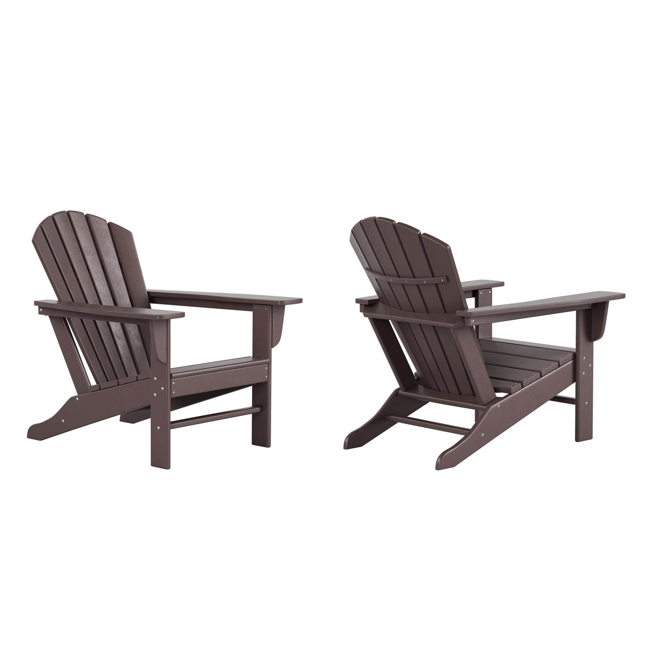 WestinTrends - Dylan Outdoor Adirondack Chair (Set of 2) - Dark Brown price history on PriceWatchPro