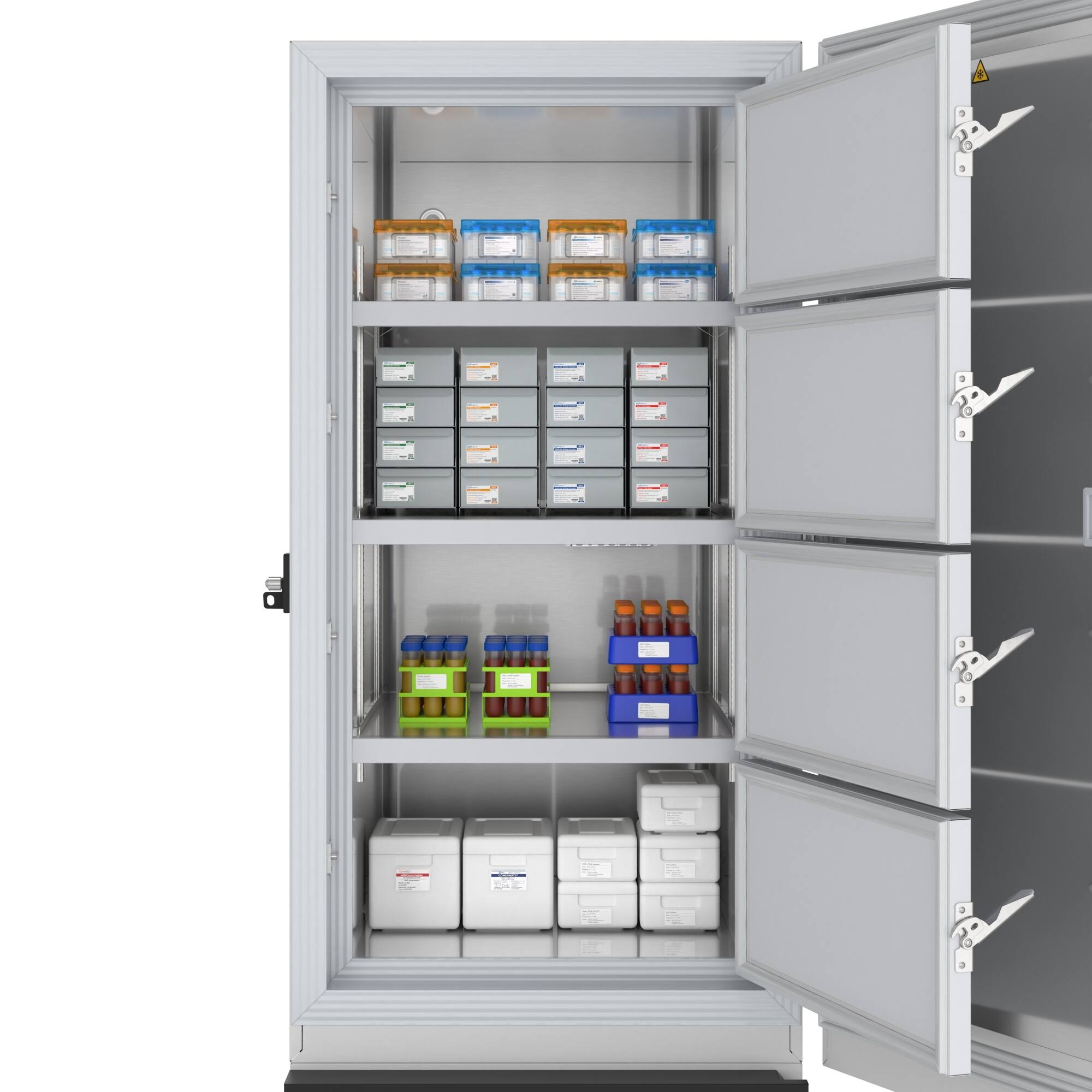 Alt View 1. Koolmore - 20 cu. ft. -86 C Ultra-Low Temp Lab Medical Freezer with Lock and Touch Screen, UL Listed in White (KM-PHF-20CUL) - White and Black.