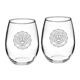 Jardine - Campbellsville Tigers 21oz. 2-Piece Stemless Wine Glass Set - Multicolor