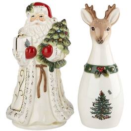 Spode - Christmas Tree Gold Collection, Salt & Pepper Set - Gold - Multicolored
