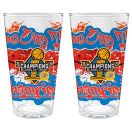 Great American Products - Oklahoma City Thunder 2025 NBA Finals Champions Two-Piece 16oz. Pint Glass Set - Multicolor
