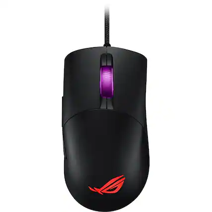 Front. ASUS - Keris P509 Wired Optical Gaming Mouse with Lightweight - Black.