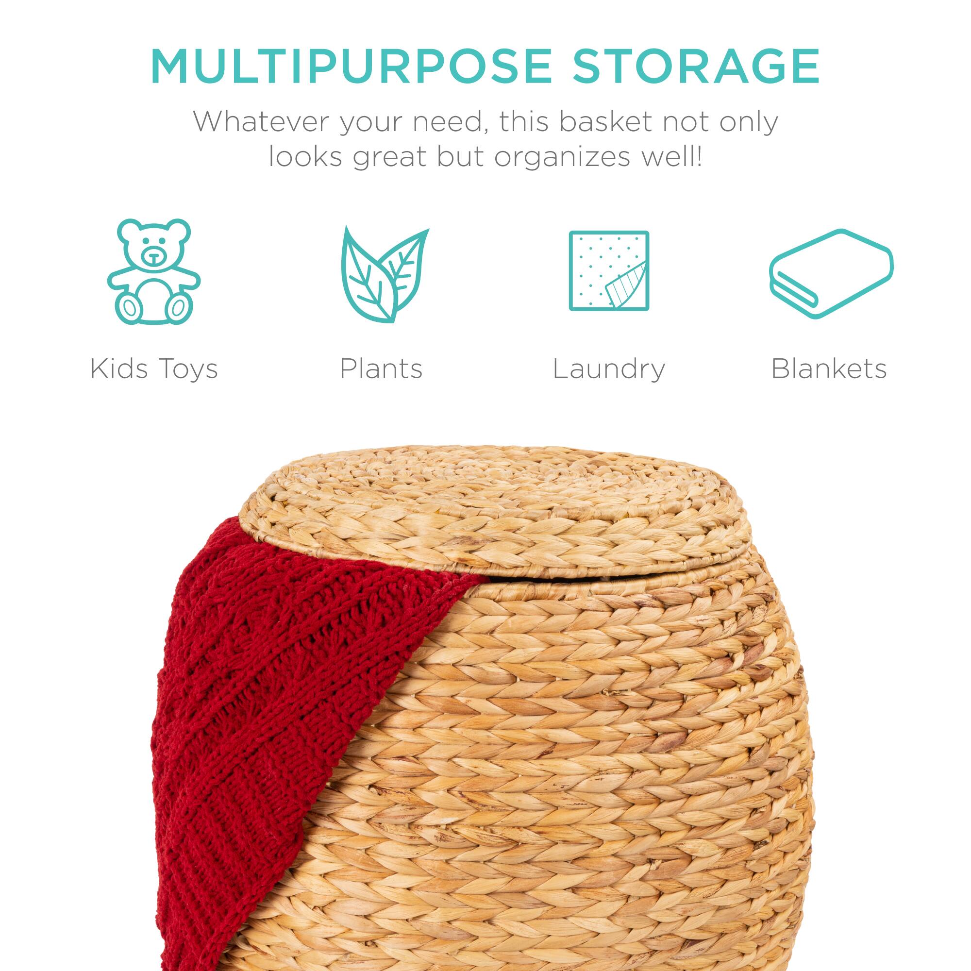 MULTIPURPOSE STORAGE

Whatever your need, this basket not only looks great but organizes well!

- Kids Toys
- Plants
- Laundry
- Blankets